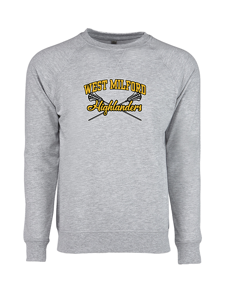 West Milford HS Girls Lacrosse Main Logo 02 - Crewneck Sweatshirt