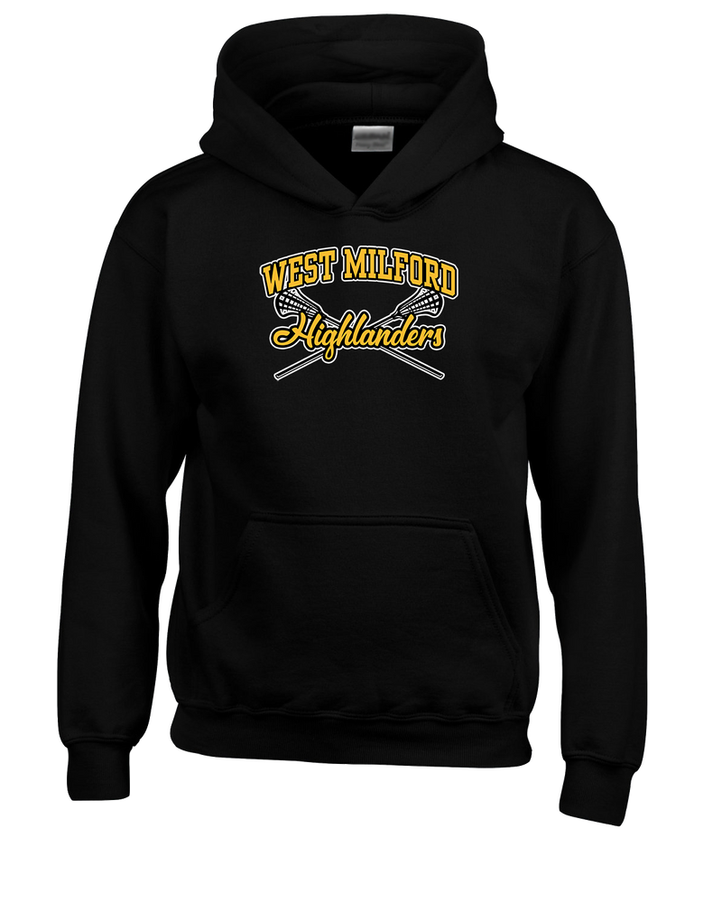 West Milford HS Girls Lacrosse Main Logo 02 - Cotton Hoodie