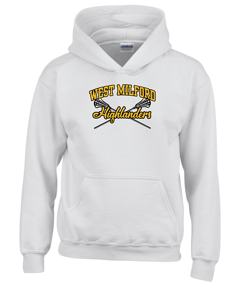 West Milford HS Girls Lacrosse Main Logo 02 - Cotton Hoodie