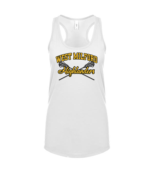 West Milford HS Boys Lacrosse Main Logo 02 - Womens Tank Top