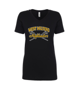 West Milford HS Boys Lacrosse Main Logo 02 - Womens V-Neck