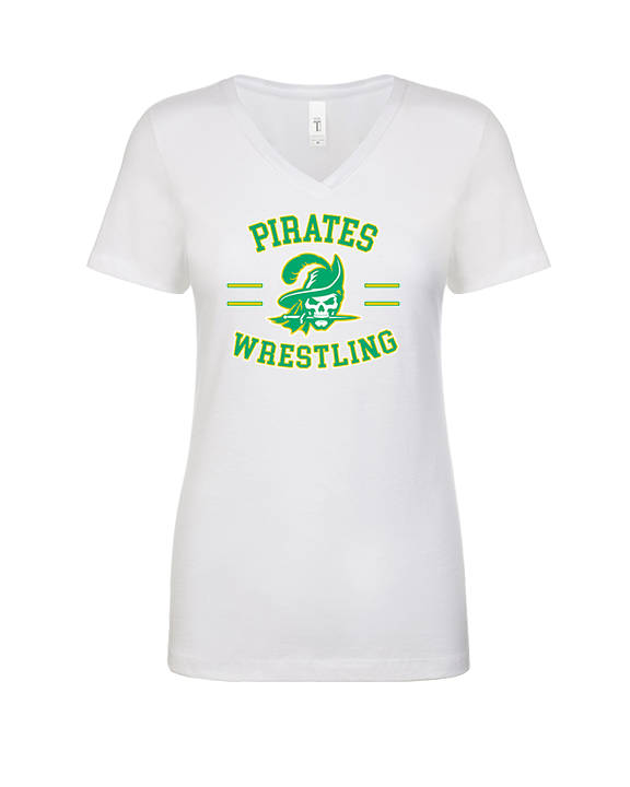 West Windsor-Plainsboro HS South Wrestling Curve - Womens Vneck