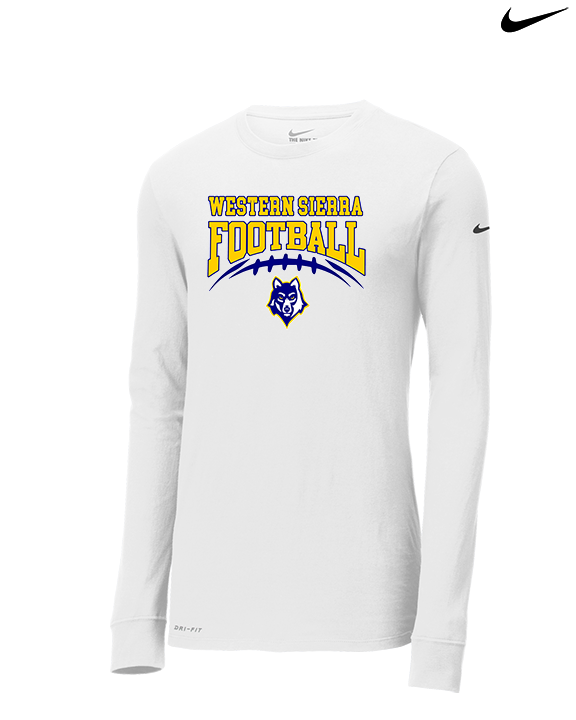 Western Sierra Collegiate Academy Football Football - Mens Nike Longsleeve