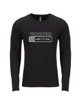 Westerville Central HS Wrestling Pennant - Tri Blend Long Sleeve