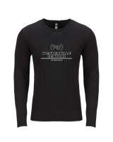 Westerville Central HS Wrestling Split - Tri Blend Long Sleeve