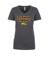 Whitehall HS Cheerleading Strong - Womens Vneck