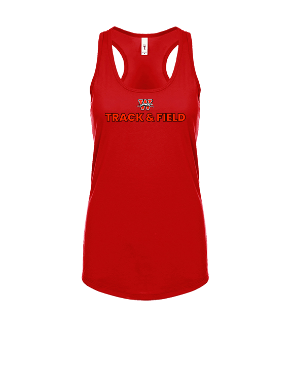 Whitewater HS Track & Field Logo - Womens Tank Top