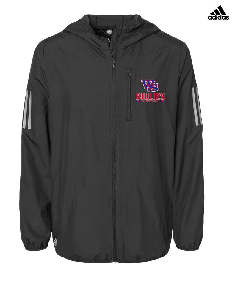 Williamsville South HS Boys Basketball Stacked - Adidas Men's Windbreaker