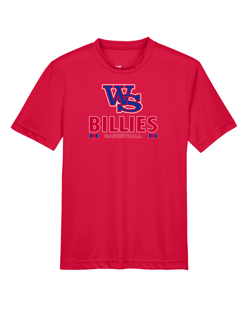 Williamsville South HS Boys Basketball Stacked - Youth Performance T-Shirt