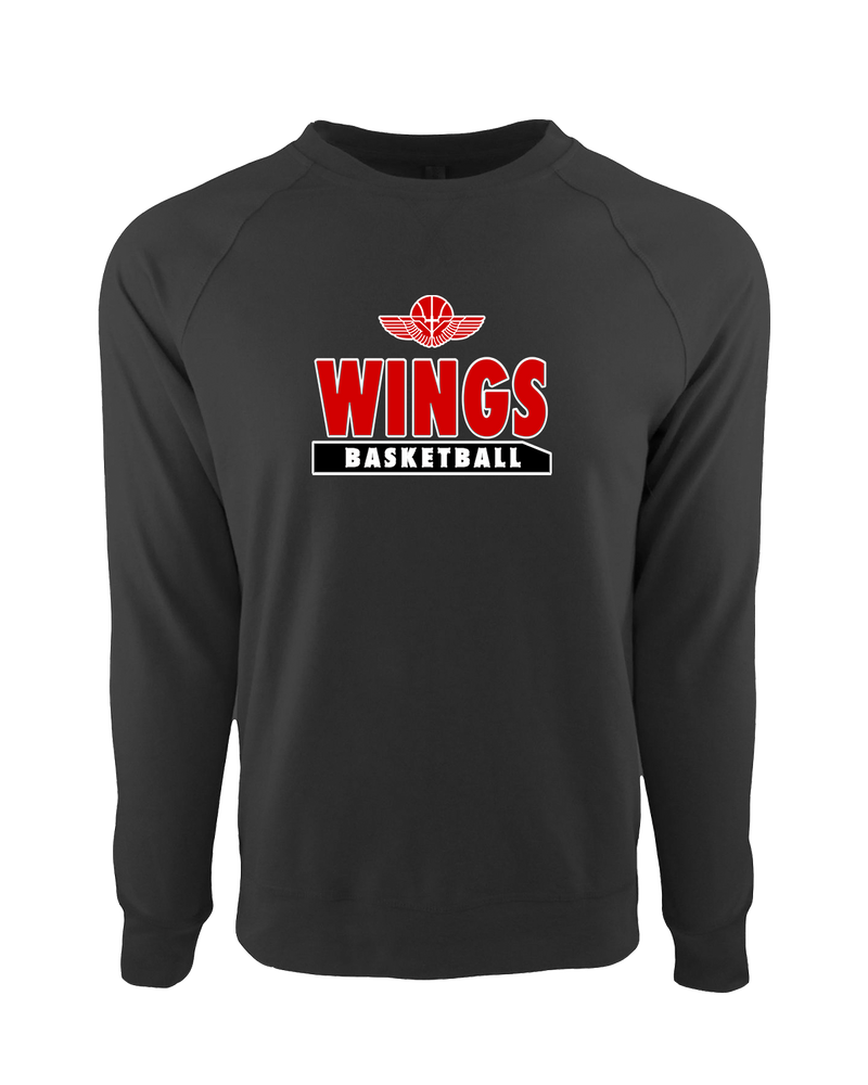 Wings Basketball Academy Basketball  - Crewneck Sweatshirt