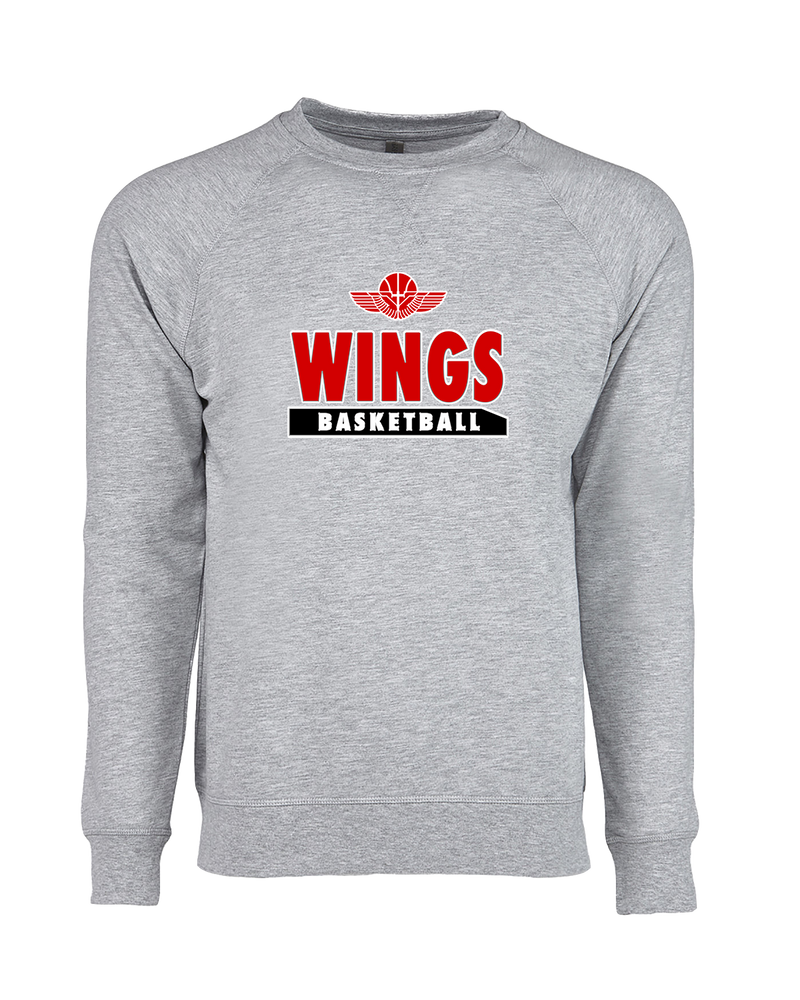 Wings Basketball Academy Basketball  - Crewneck Sweatshirt