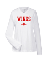 Wings Basketball Academy Basketball Block - Womens Performance Long Sleeve