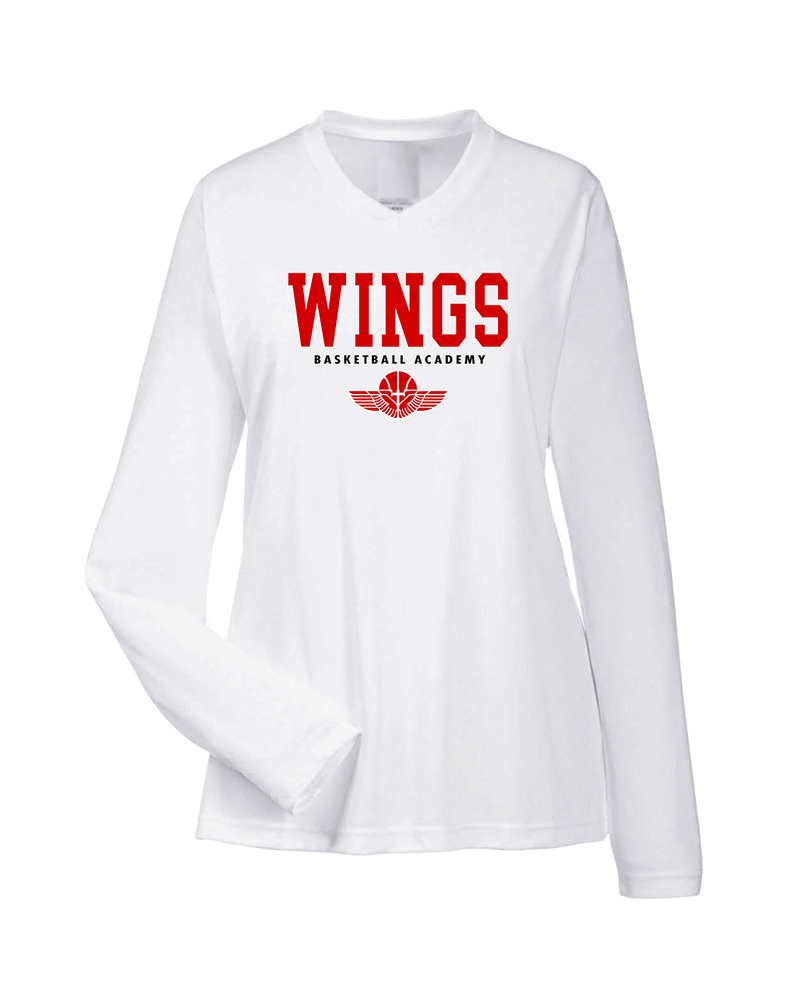 Wings Basketball Academy Basketball Block - Womens Performance Long Sleeve