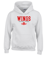 Wings Basketball Academy Basketball Block - Youth Hoodie