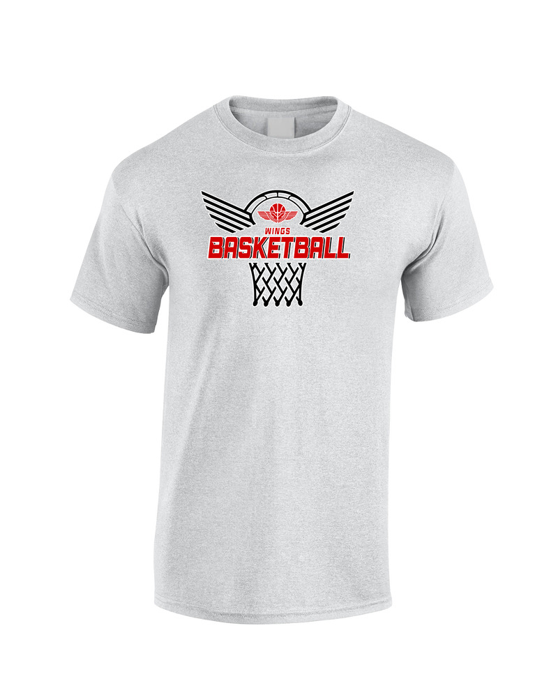 Wings Basketball Academy Nothing But Net - Cotton T-Shirt