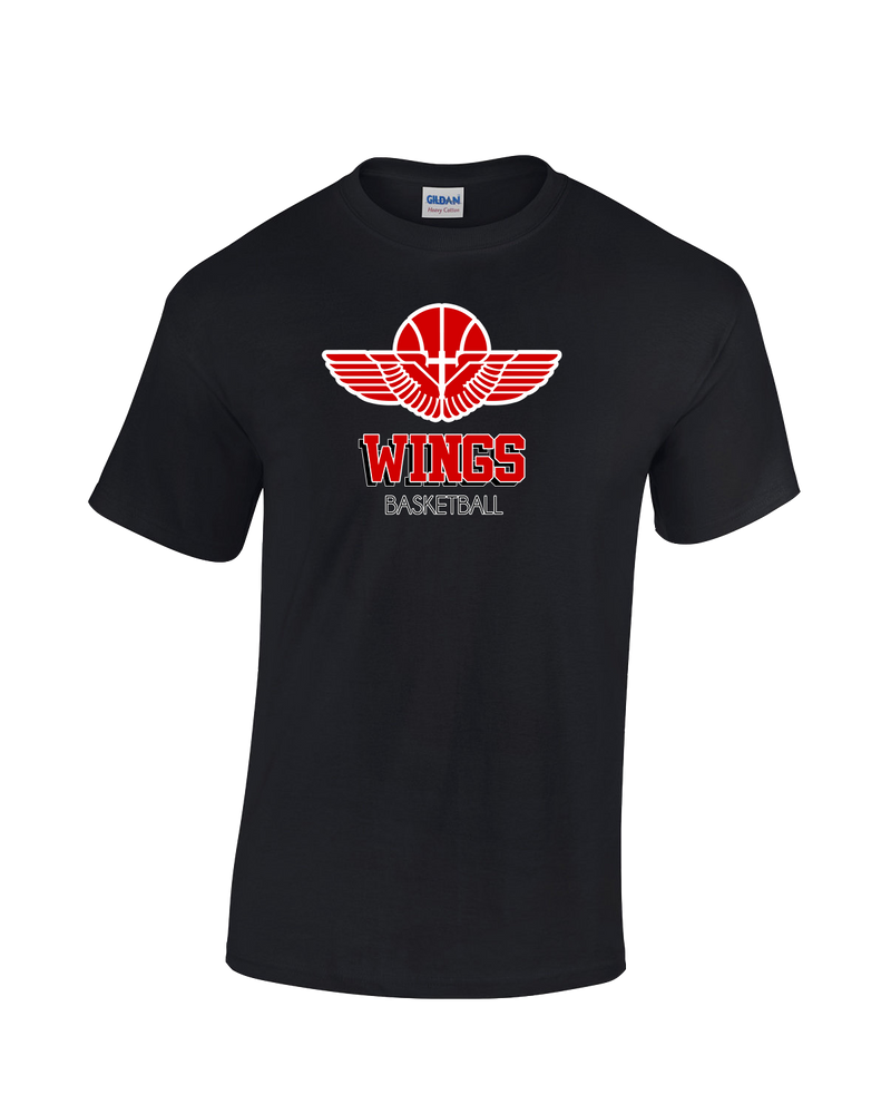 Wings Basketball Academy Basketball Shadow - Cotton T-Shirt