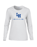 La Habra HS Basketball Stacked - Women's Cotton Long Sleeve