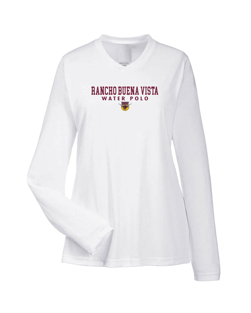 Rancho Buena Vista HS Water Polo Block - Womens Performance Long Sleeve