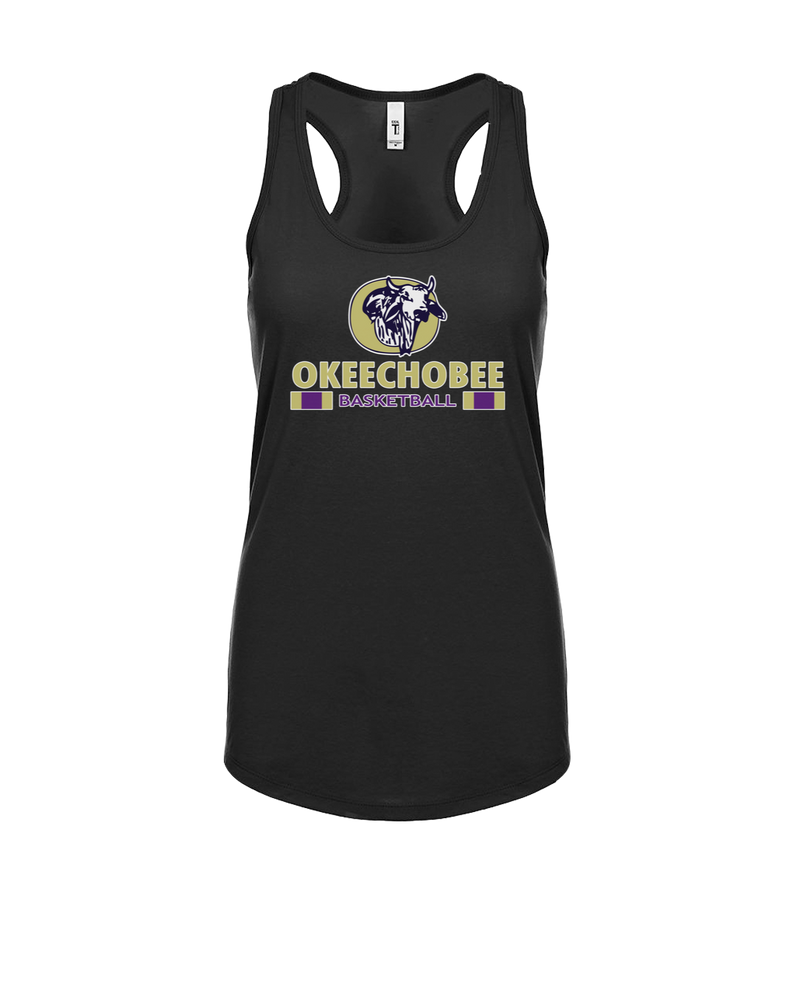 Okeechobee HS Girls Basketball Stacked - Women’s Tank Top