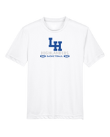 La Habra HS Basketball Stacked - Youth Performance T-Shirt