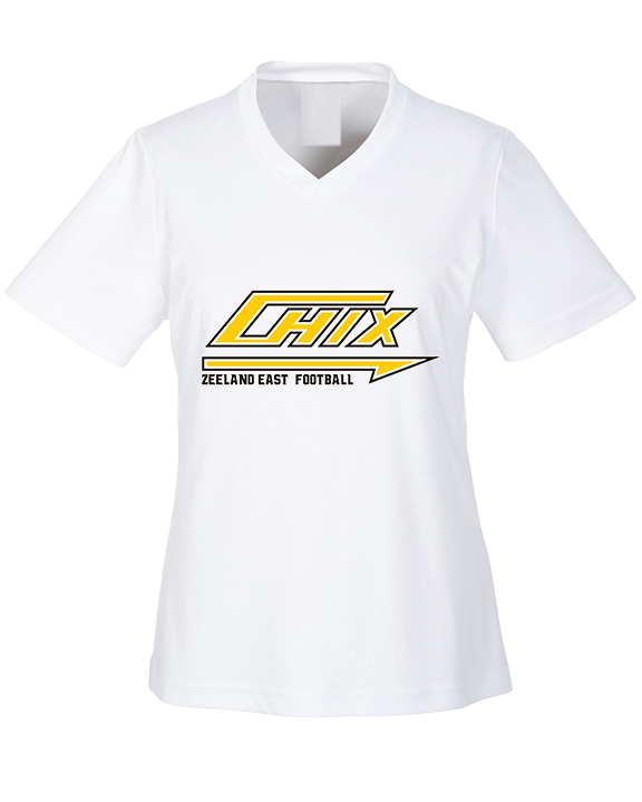 Zeeland East HS Football Logo Chix - Womens Performance Shirt