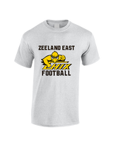 Zeeland East HS Football Logo Chix Bird - Cotton T-Shirt