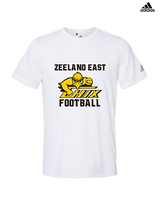 Zeeland East HS Football Logo Chix Bird - Mens Adidas Performance Shirt