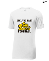 Zeeland East HS Football Logo Chix Bird - Mens Nike Cotton Poly Tee
