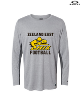 Zeeland East HS Football Logo Chix Bird - Mens Oakley Longsleeve