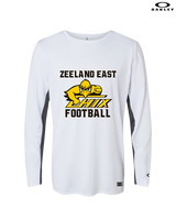 Zeeland East HS Football Logo Chix Bird - Mens Oakley Longsleeve