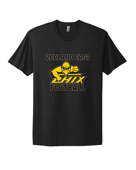 Zeeland East HS Football Logo Chix Bird - Mens Select Cotton T-Shirt