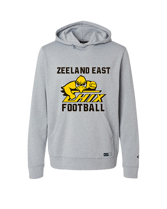 Zeeland East HS Football Logo Chix Bird - Oakley Performance Hoodie