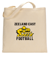 Zeeland East HS Football Logo Chix Bird - Tote