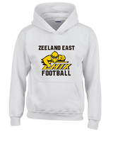 Zeeland East HS Football Logo Chix Bird - Youth Hoodie