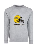Zeeland East HS Football Logo Helmet - Crewneck Sweatshirt