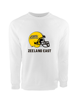 Zeeland East HS Football Logo Helmet - Crewneck Sweatshirt
