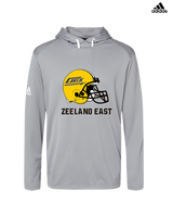 Zeeland East HS Football Logo Helmet - Mens Adidas Hoodie