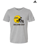 Zeeland East HS Football Logo Helmet - Mens Adidas Performance Shirt