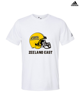 Zeeland East HS Football Logo Helmet - Mens Adidas Performance Shirt