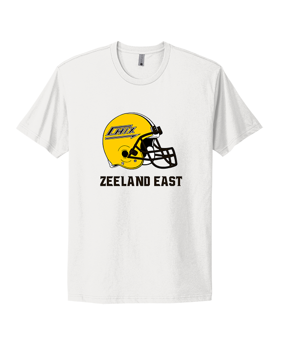 Zeeland East HS Football Logo Helmet - Mens Select Cotton T-Shirt