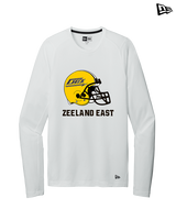 Zeeland East HS Football Logo Helmet - New Era Performance Long Sleeve