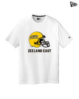 Zeeland East HS Football Logo Helmet - New Era Performance Shirt
