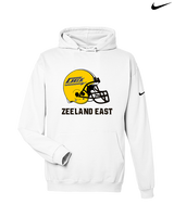 Zeeland East HS Football Logo Helmet - Nike Club Fleece Hoodie
