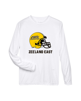 Zeeland East HS Football Logo Helmet - Performance Longsleeve