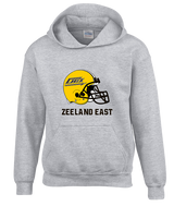 Zeeland East HS Football Logo Helmet - Youth Hoodie