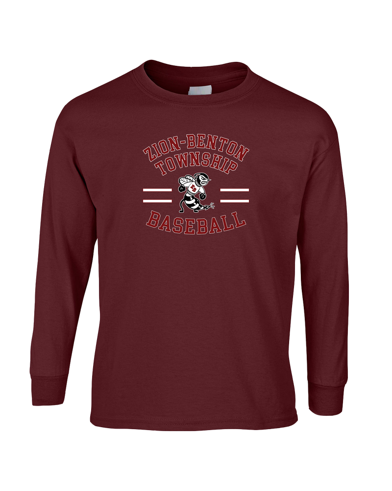 Zion-Benton Township HS Baseball Curve - Mens Basic Cotton Long Sleeve