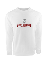 Zion-Benton Township HS Baseball Stacked - Crewneck Sweatshirt