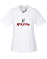 Zion-Benton Township HS Baseball Stacked - Womens Performance Shirt