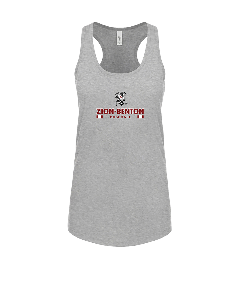 Zion-Benton Township HS Baseball Stacked - Womens Tank Top